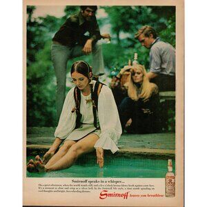 1970 Smirnoff Vodka Vintage Print Ad (L12)